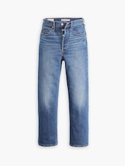 Levi's® My Honor Ribcage 100% Cotton Straight Ankle Jeans - Image 5 of 6