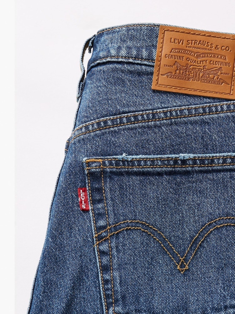Levi's® My Honor Ribcage 100% Cotton Straight Ankle Jeans - Image 6 of 6