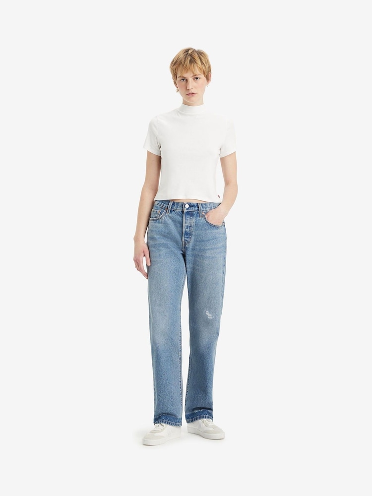Levi's® Light Blue Denim 501® 90's Jeans - Image 1 of 5 Levi's® Light Blue Denim 501® 90's Jeans - Image 1 of 5