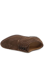 Ante marrón - Corte ancho - Jones Bootmaker Longwood Wide Fit Leather Brogues - Imagen 5 de 6