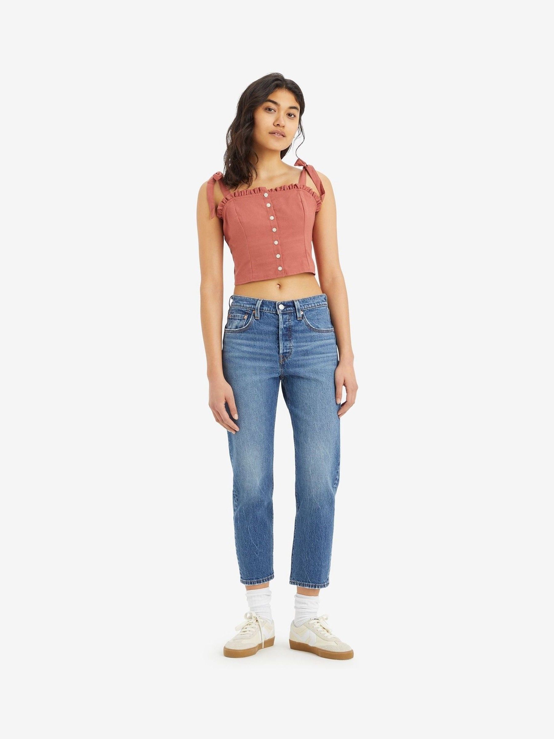 Buy Levi s Erin Can t Wait Stretch 501 Crop Jeans from the Next UK online shop