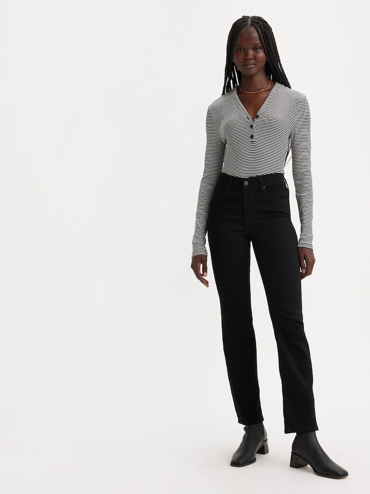 Zacht zwart - Levi's® - 314™ - Vormgevende rechte jeans - Image 9 of 12