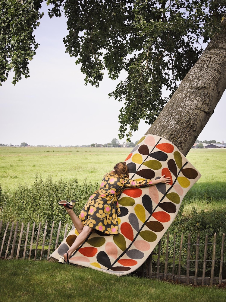 Orla Kiely Cream Classic Multi Stem Rug - Image 2 of 4