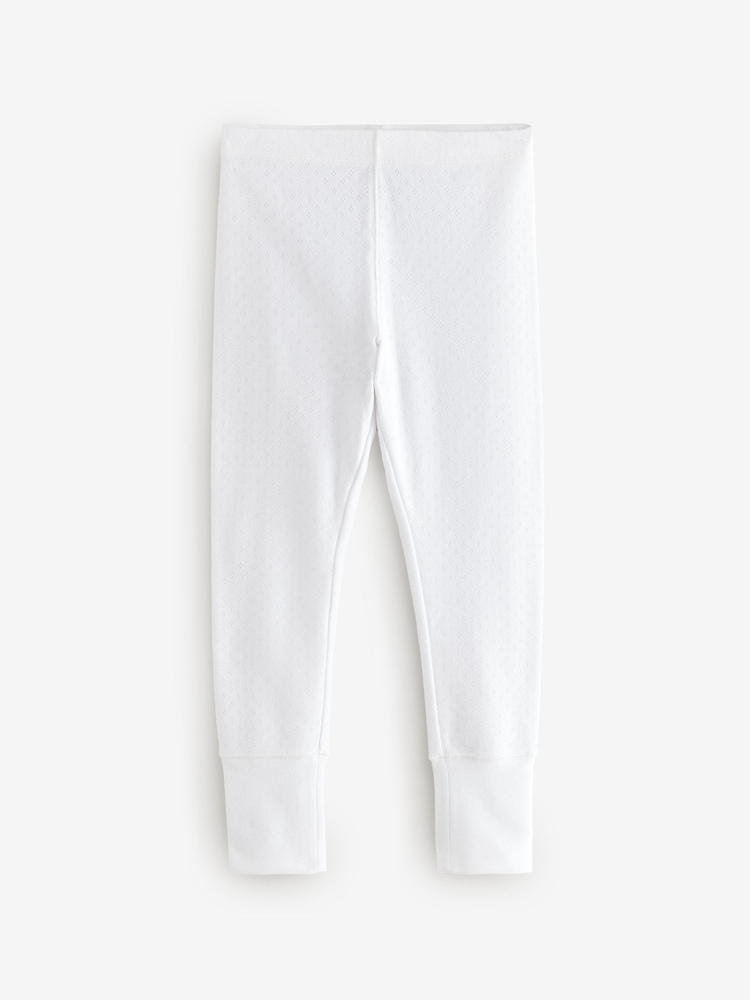 Oatmeal/White Thermal Leggings 2 Pack (2-16yrs) - Image 2 of 6