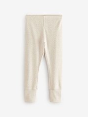 Oatmeal/White Thermal Leggings 2 Pack (2-16yrs) - Image 4 of 6