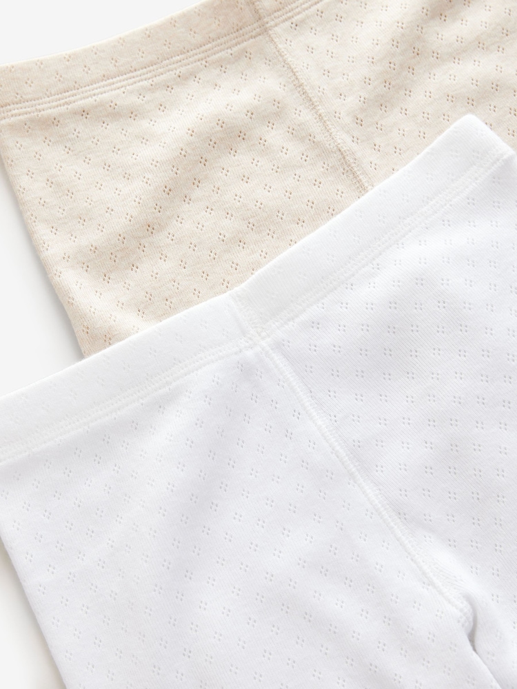 Oatmeal/White Thermal Leggings 2 Pack (2-16yrs) - Image 6 of 6