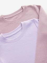 Lilac Purple Thermal Long Sleeve Tops 2 Pack (2-16yrs) - Image 6 of 6