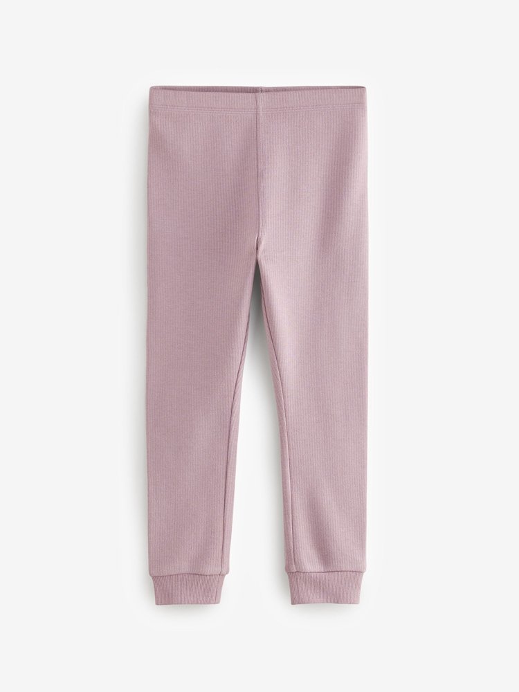 Lilac Purple Purple Thermal Leggings 2 Pack (2-16yrs) - Image 3 of 6
