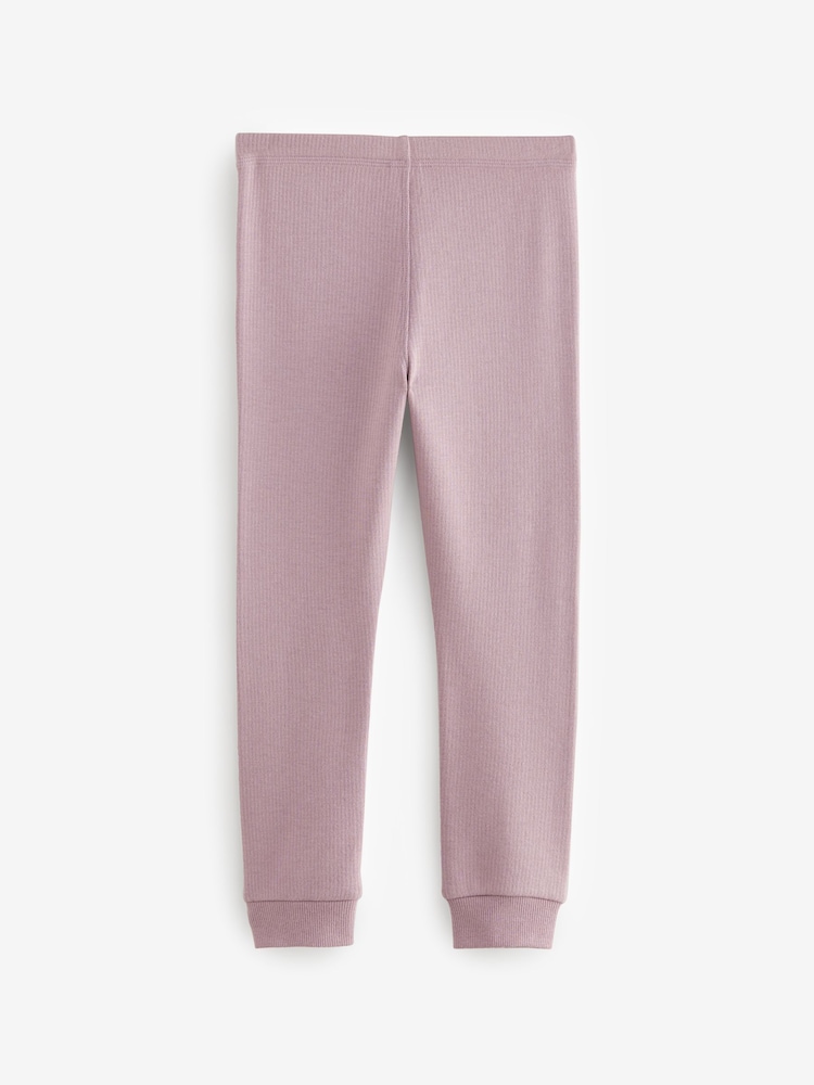 Lilac Purple Purple Thermal Leggings 2 Pack (2-16yrs) - Image 4 of 6