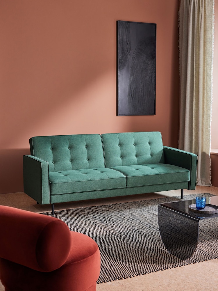 MADE.COM Woodland Green Rosslyn Sofa Bed - Image 1 of 6
