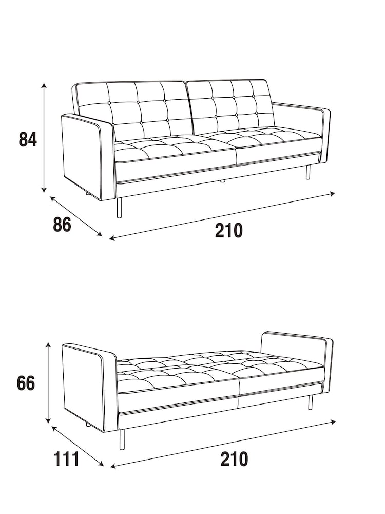 MADE.COM Woodland Green Rosslyn Sofa Bed - Image 6 of 6