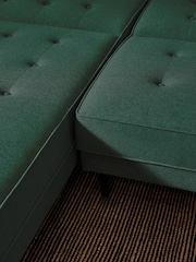 MADE.COM Woodland Green Rosslyn Left Hand Facing Sofa Bed - Image 5 of 6