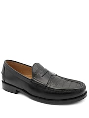 Jones Bootmaker Black Romsey Leather Penny Loafers - Image 2 of 6