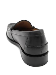 Jones Bootmaker Black Romsey Leather Penny Loafers - Image 3 of 6