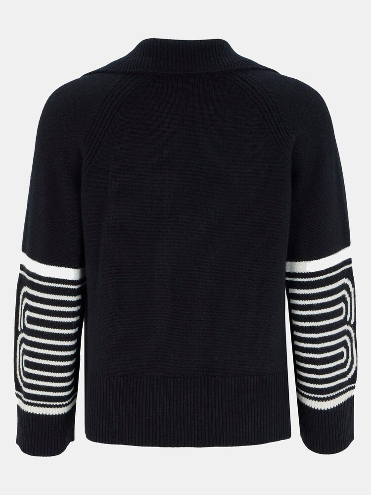 Mint Velvet Black Sleeve Print Jumper - Image 6 of 6 Mint Velvet Black Sleeve Print Jumper - Image 6 of 6
