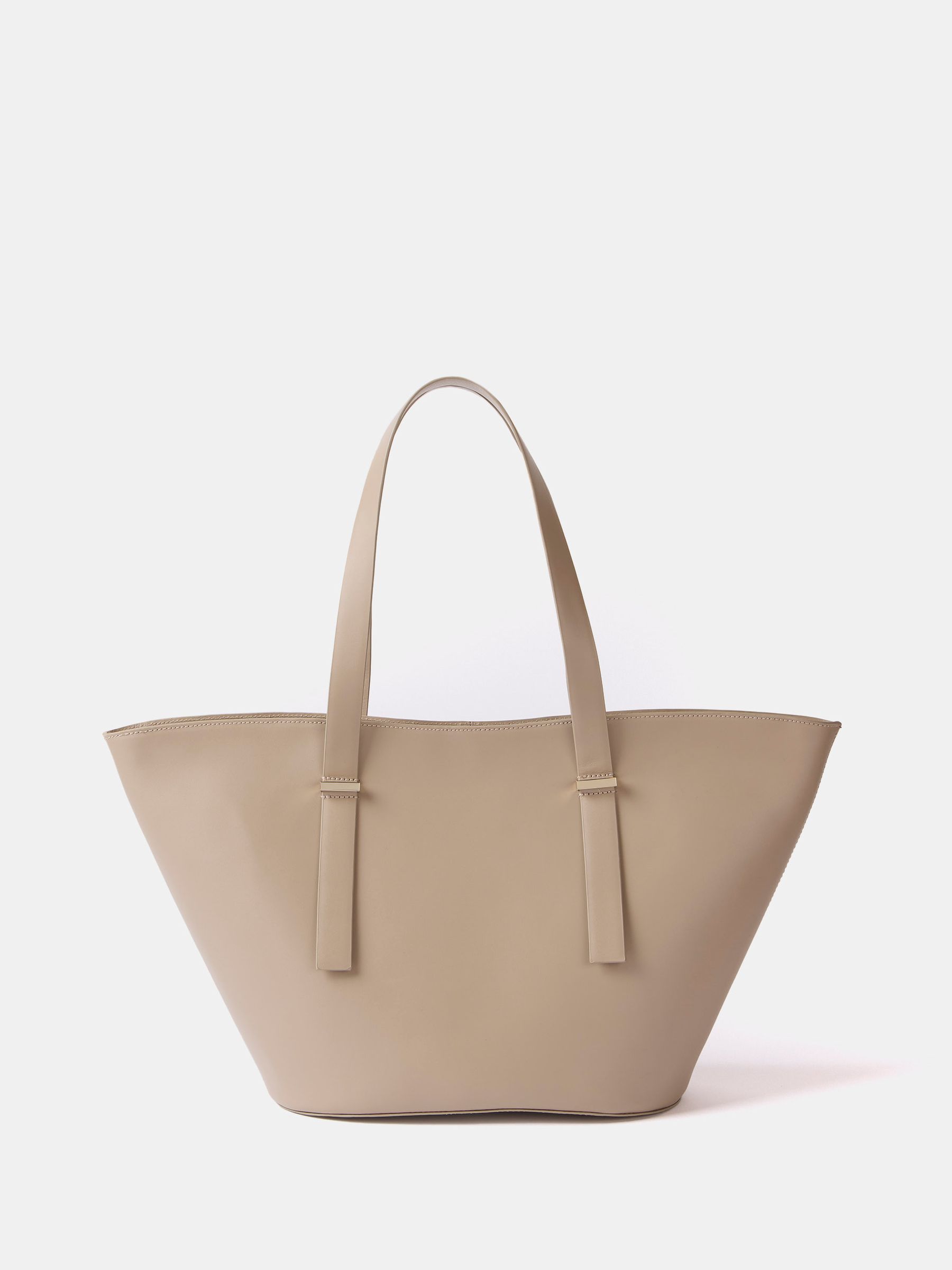 Buy Mint Velvet Nude Leather Tote Bag from Next Luxembourg