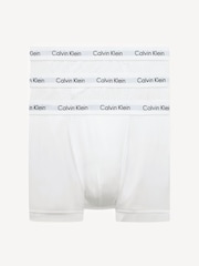 Calvin Klein White Classic Stretch Trunks 3 Pack Boxers - Image 1 of 5