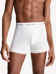 Calvin Klein White Classic Stretch Trunks 3 Pack Boxers - Image 3 of 5