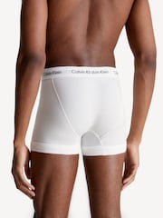 Calvin Klein White Classic Stretch Trunks 3 Pack Boxers - Image 4 of 5