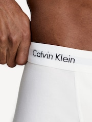 Calvin Klein White Classic Stretch Trunks 3 Pack Boxers - Image 5 of 5