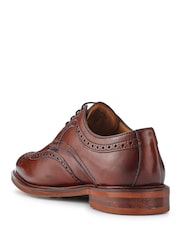Marrón castaña - Corte ancho - Jones Bootmaker Longwood Wide Fit Leather Brogues - Imagen 3 de 6