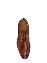 Marrón castaña - Corte ancho - Jones Bootmaker Longwood Wide Fit Leather Brogues - Imagen 5 de 6