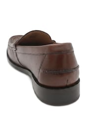 Jones Bootmaker Brown Romsey Leather Penny Loafers - Image 4 of 6