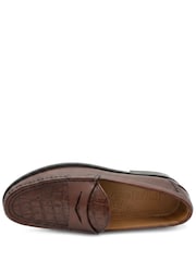 Jones Bootmaker Brown Romsey Leather Penny Loafers - Image 5 of 6