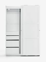 Chalk White Malvern 1.5m Sliding Semi-Fitted Wardrobe - Image 11 of 14