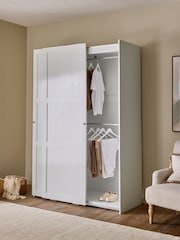 Chalk White Malvern 1.5m Sliding Semi-Fitted Wardrobe - Image 5 of 14