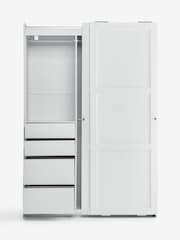 Chalk White Malvern 1.5m Sliding Semi-Fitted Wardrobe - Image 9 of 14