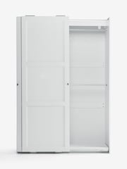 Chalk White Malvern 1.5m Sliding Semi-Fitted Wardrobe - Image 10 of 14