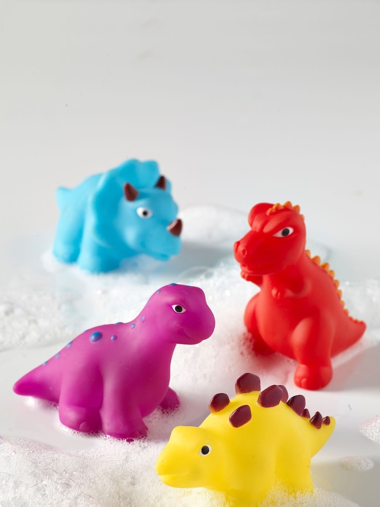 Set of 4 Dinosaur Bath Buddies - Image 1 of 2