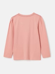 Joules Girls' Bessie Pink Horse Artwork Tshirt - Image 2 of 5
