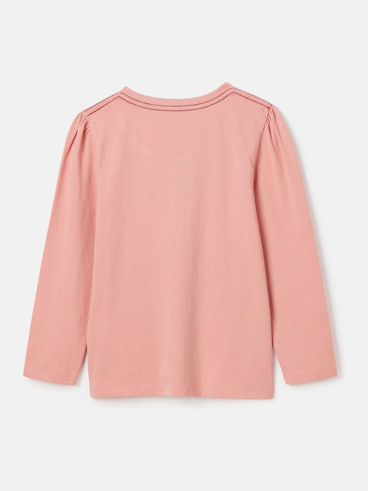 Joules Girls' Bessie Pink Horse Artwork Tshirt - Image 2 of 5