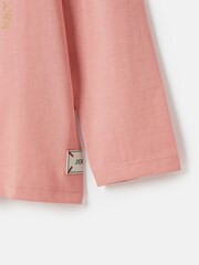 Joules Girls' Bessie Pink Horse Artwork Tshirt - Image 5 of 5