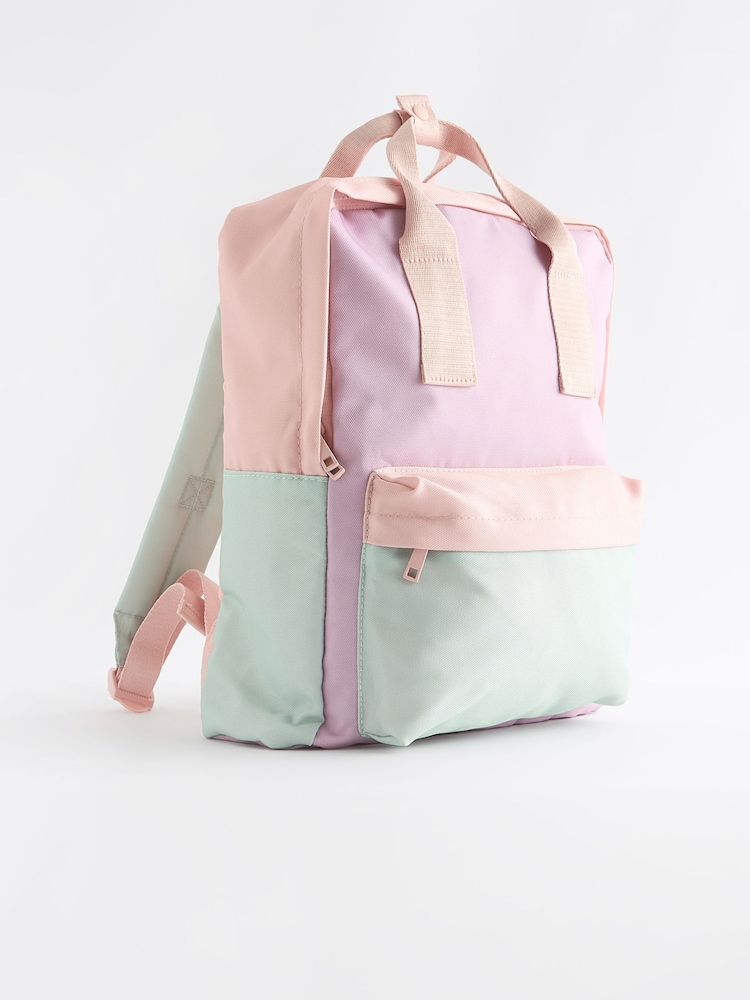 Colourblock Double Handle Backpack - Image 1 of 5