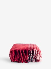 Red Super Soft Ludlow Throw - Image 4 of 4