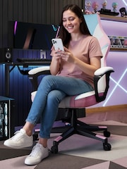 X Rocker Bubblegum Pink Tempest Ergonomic PC Office Gaming Chair - Image 2 of 6
