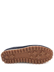 Jones Bootmaker Navy Blue Ashwin Leather Trainers - Image 6 of 6