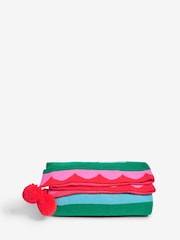 Bright Christmas Knit HO HO HO Throw - Image 2 of 2