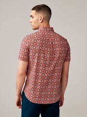 Röd - Kortärmad skjorta med tryck - Bild 3 av 7