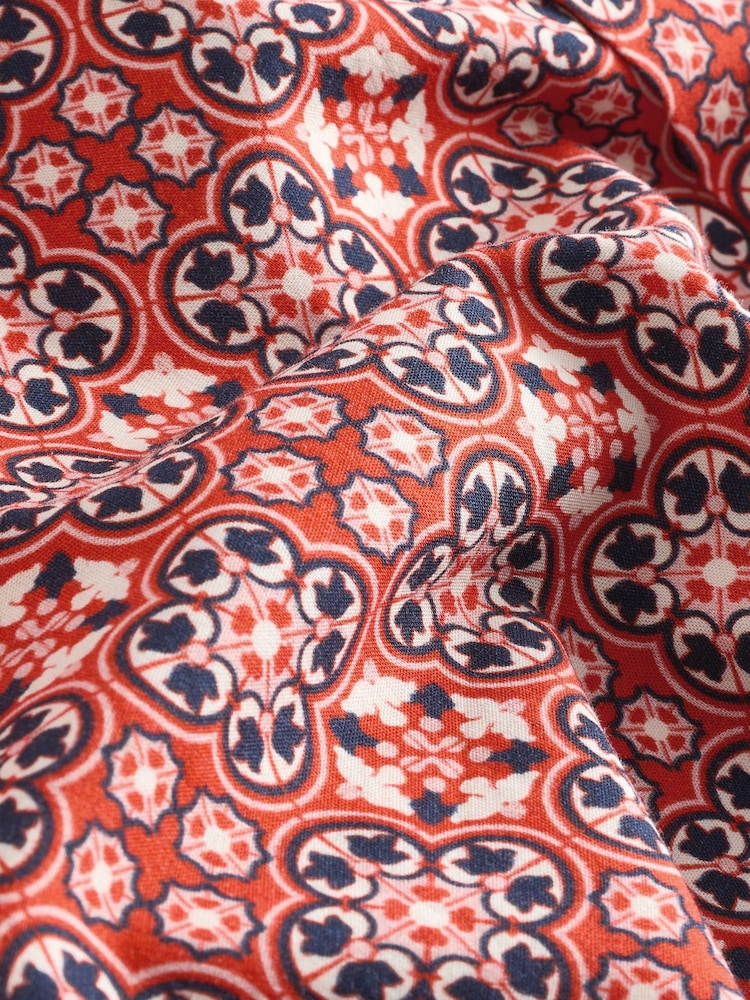 Röd - Kortärmad skjorta med tryck - Bild 7 av 7 Röd - Kortärmad skjorta med tryck - Bild 7 av 7