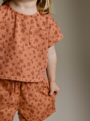 Rust Top And Shorts Set (3mths-7yrs) - Image 4 of 7