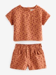 Rust Top And Shorts Set (3mths-7yrs) - Image 5 of 7