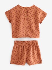 Rust Top And Shorts Set (3mths-7yrs) - Image 6 of 7