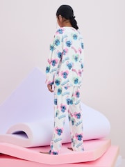 White/Pink License Lilo and Stitch Cosy Fleece Pyjamas (3-16yrs) - Image 3 of 10