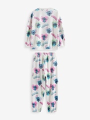 White/Pink License Lilo and Stitch Cosy Fleece Pyjamas (3-16yrs) - Image 6 of 10
