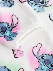 White/Pink License Lilo and Stitch Cosy Fleece Pyjamas (3-16yrs) - Image 9 of 10