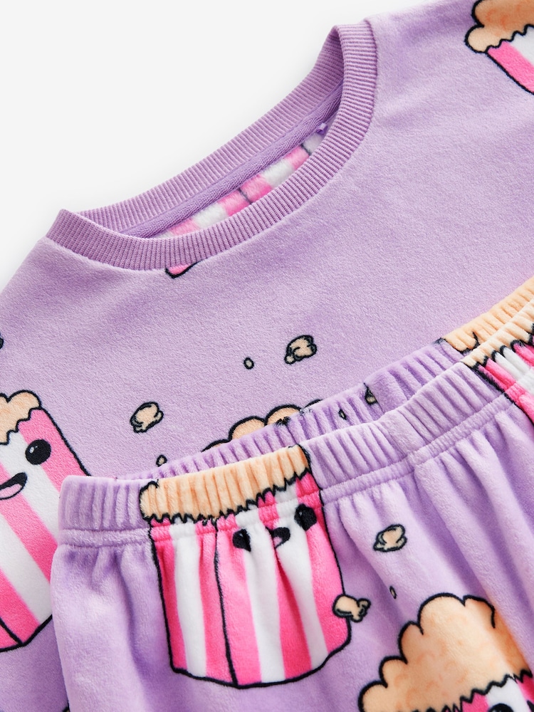 Lilac Purple Cosy Fleece Pyjamas (3-16yrs) - Image 7 of 7 Lilac Purple Cosy Fleece Pyjamas (3-16yrs) - Image 7 of 7